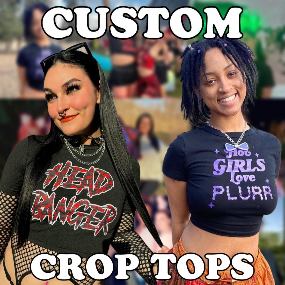 Custom Rave Crop Top