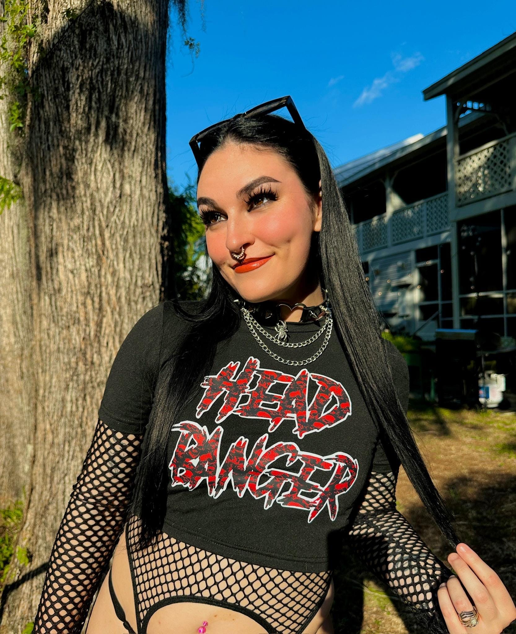 Headbanger crop top
