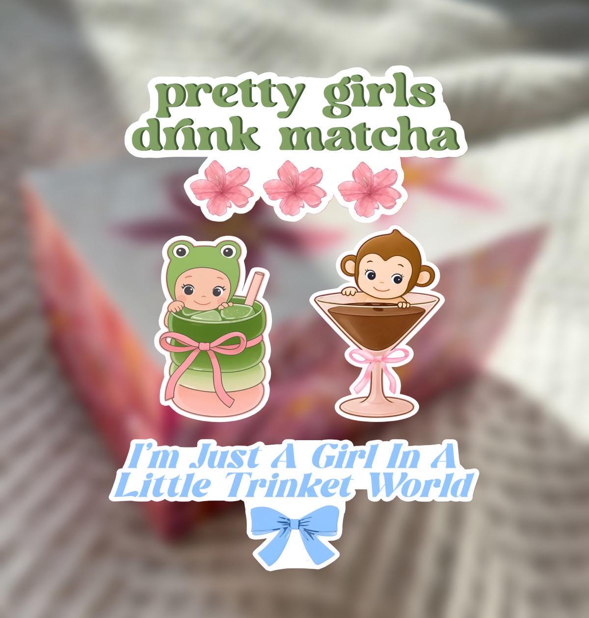 Sonny Angel Sticker Pack - Matcha , Espresso Martini , Sonny Angel