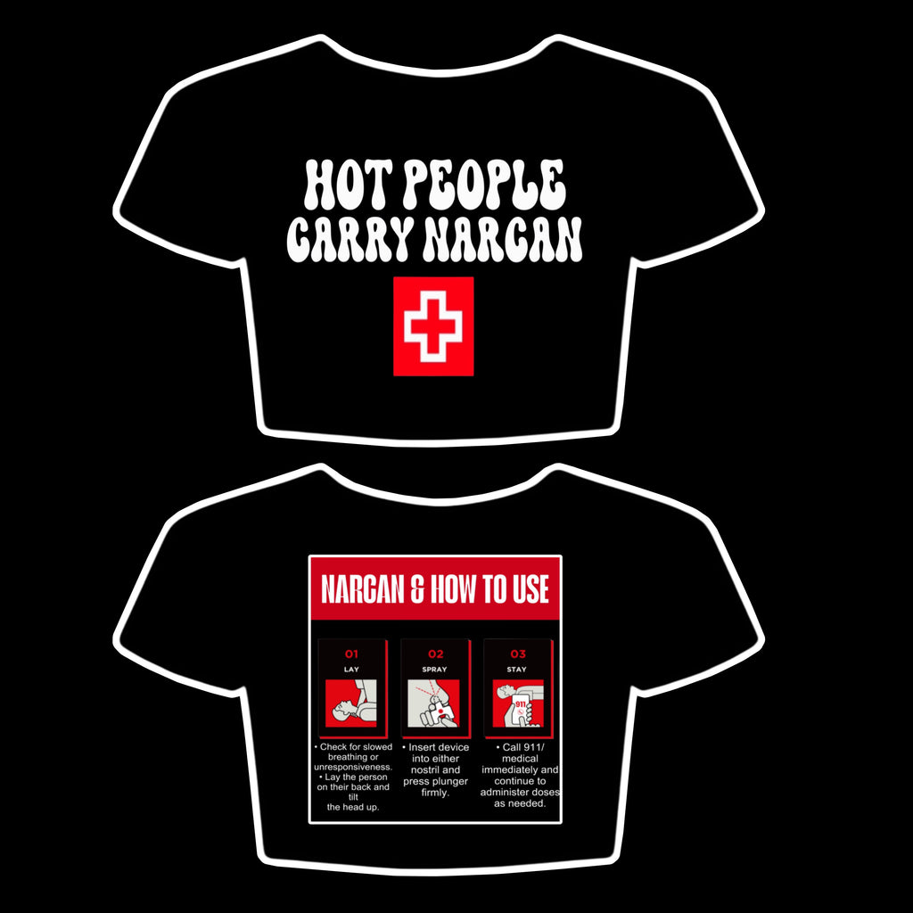 Hot people carry narcan crop top
