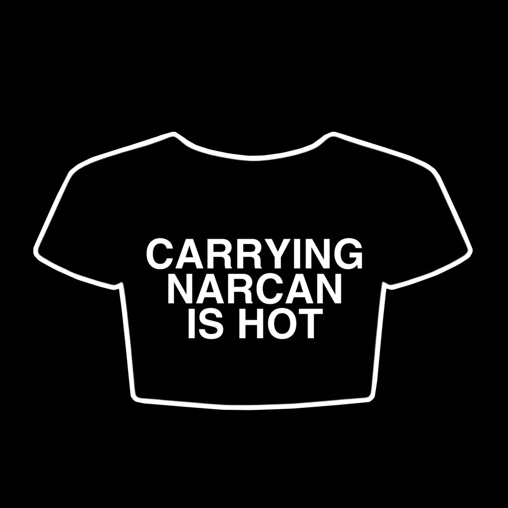 Carrying narcan is hot crop top