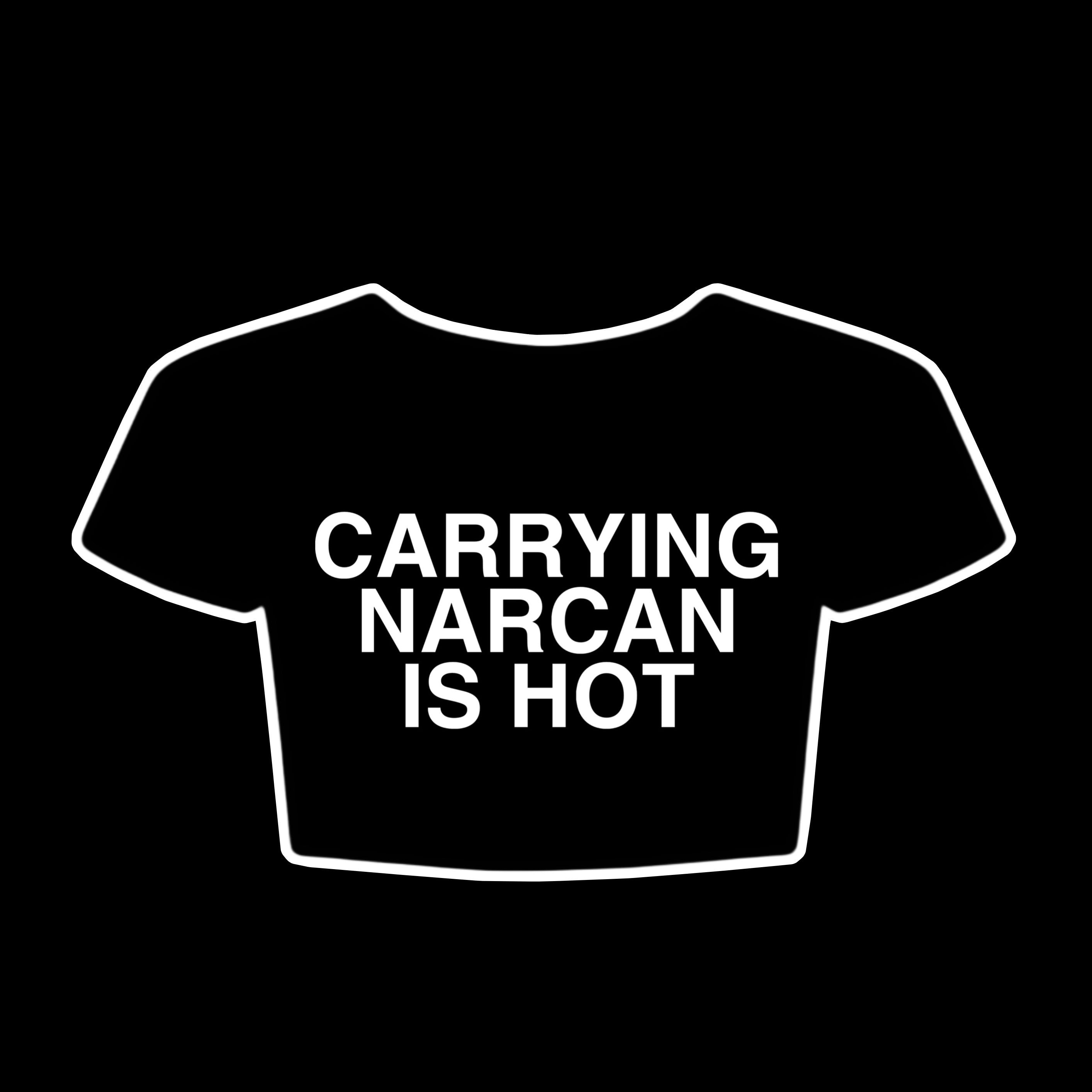 Carrying narcan is hot crop top