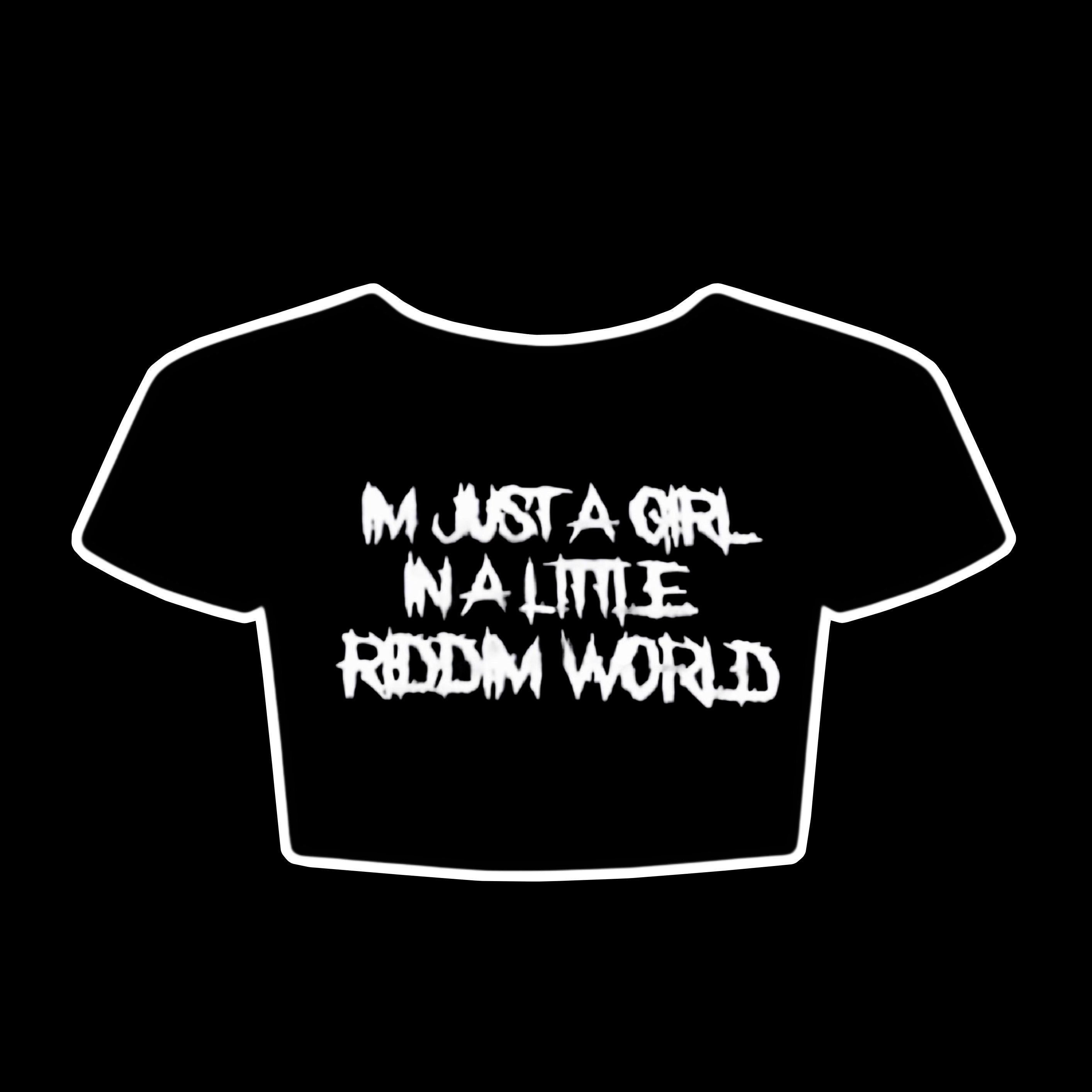 Just a riddim girl crop top
